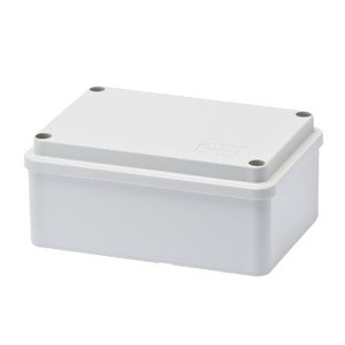 SCATOLA STAGNA A PARETI LISCE RATTANGOLARE CON COPERCHIO A VITI IP56 120X80X50