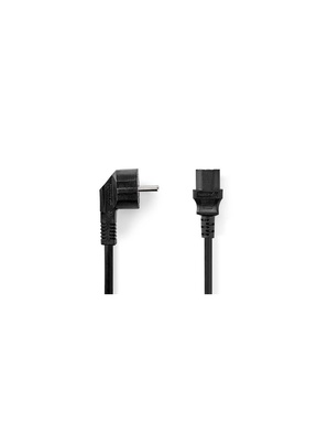 CAVO ALIMENTAZIONE DA SPINA TEDESCA 90° A PRESA IEC320 C13 - 1.8MT.