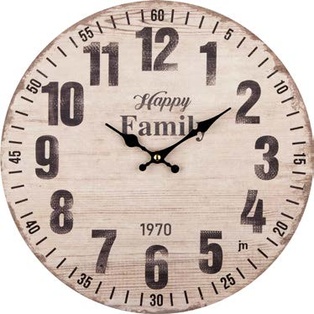 orologio da parete in mdf cm. 33 quadrante anticato