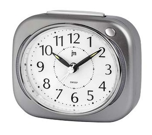 SVEGLIA QUARZO MOVIMENTO CONTINUO GRIGIO