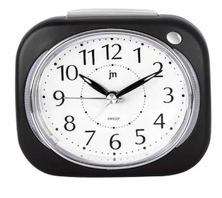 SVEGLIA QUARZO MOVIMENTO CONTINUO NERO