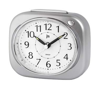 SVEGLIA QUARZO MOVIMENTO CONTINUO SILVER