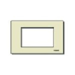 PLACCA VIMAR RESINA A SCATTO AVORIO SERIE 8000 3 POSTI