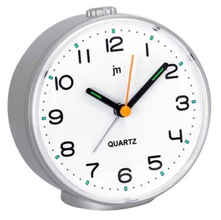 SVEGLIA QUARZO ANALOG.MOVIMENTO CONTINUO SILENZ.SILVER