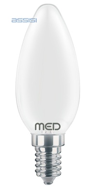 OLIVA FILOLED 4W 450LM E14 3000K SMERIGLIATO MED