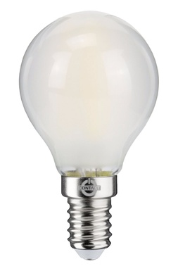 LAMPADA LED FILO  CONTAKT SFERA G45 ALTA EFFICIENZA  4W 470LM E14 SMERIGLI. 3000