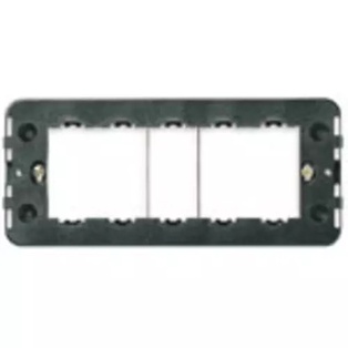 Supporto 5 moduli speciali, con viti, per scatole da incasso rettangolari 5 mod.