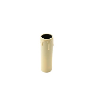 PORTALAMPA FAI A CANDELA COLORE AVORIO IN MATERIALE TERMOPLASTICO  E14 ALTEZZA 85MM 