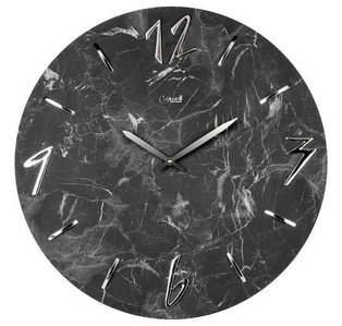 OROLOGIO DA PARETE AL QUARZO NERO DIAM.50