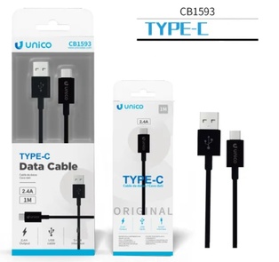 CAVO UNICO DA USB-A A USB-C  2.4Ah 100CM NERO