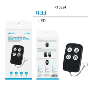 RADIOCOMANDO UNICO UNIVERSALE  433MHZ CODICE FISSO  NERO