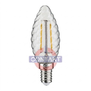 LAMPADA LED FILO  CONTAKT TORTIGLIONE  C37 ALTA EFFICIENZA 4W 470LM E14 CHIARA 2700K