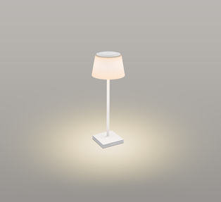 LAMPADA LED  CENTURY DA  TAVOLO MODELLO  MARGO' IP54 DIMMERABILE RICARICABILE BIANCO 