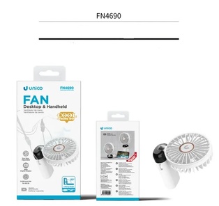 VENTILATORE UNICO RICARICABILE PORTATILE CON TRACOLLA E PIEGHEVOLE 