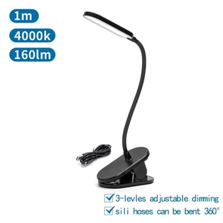 LAMPADA CONTAKT DA TAVOLO A LED ORIENTABILE TOUCH CON PINZA 160LM 2.5W 4000K CON 1 MT DI CAVO IN DOTAZIONE 