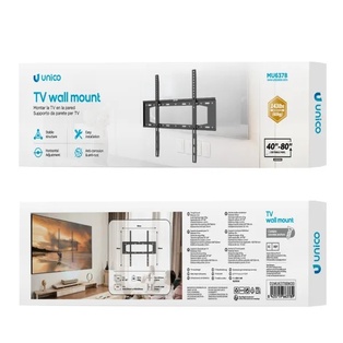 SUPPORTO DA PARETE FISSO PER TV 40''-80'' FINO A 65KG