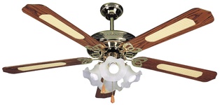 VENTILATORE DA SOFFITTO VINCO Ø132CM - ALTEZZA DA SOFFITTO 45CM. ATTACCO LAMPADA E27 POTENZA 65W 3 VELOCITA'