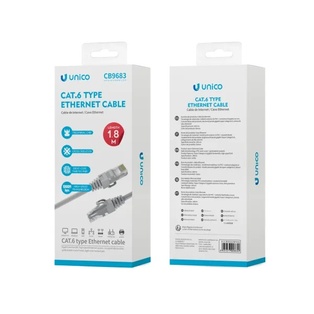 CAVO UNICO ETHERNET CAT6E/UTP DA SPINA RJ45 A SPINA RJ45 1.8MT CAVO TONDO GRIGIO 