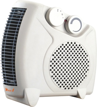 TERMOVENTILATORE VINCO CON TERMOSTATO E 2 SET DI POTENZA 1000W - 2000W  - POSIZIONE ORIZZONTALE O VERTICALE 