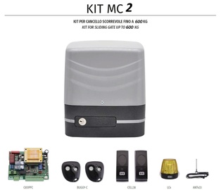 KIT MOTORI CANCELLO SCORR. NE MC2 230V CORSA MECC. 600KG.