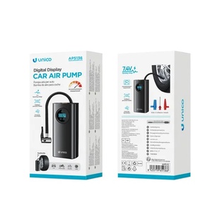 MINI COMPRESSORE ARIA COMPRESSA UNICO PORTATILE 10BAR 1500MAH 80W 17L/M TUBO PER ARIA , AGO A SFERA E 2 UGELLI ADATTATORE USB A - DC 