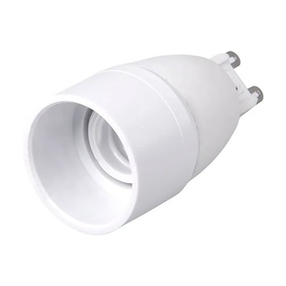 ADATTATORE FAI PORTALAMPADA DA SPINA G9 A PRESA E14 BIANCO TERMOPLASTICO