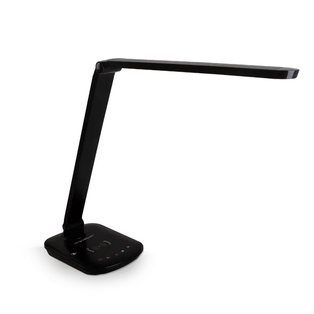 Lampada LED da scrivania con ricarica wireless per cellulare nera 8W 2700-6500K