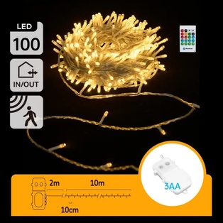 CATENA LUMINOSA A BATTERIA 3AA CON