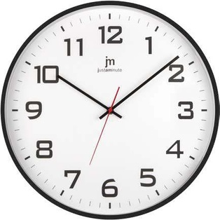 OROLOGIO DA PARETE QUARZO D.40 IN ABS NERO