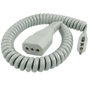 PROLUNGA ELETTRICA SPIRALATA 2P+T 10A 3MT. 2X0.75MM BIANCO