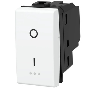 FRUTTO CONTAKT  INTERRUTTORE BIPOLARE  DA INCASSO 10/16A 250V TIPO PLANA 