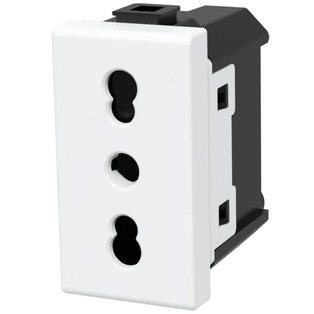 FRUTTO CONTAKT PRESA BIVALENTE 10/16A DA INCASSO 10/16A 250V TIPO VIMAR PLANA 