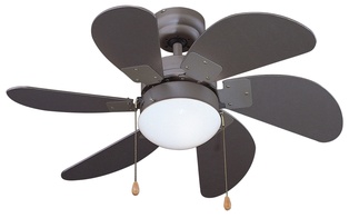 VENTILATORE DA SOFFITTO VINCO Ø77CM POTENZA 55W POTENZA GRIGIO CON LAMPADA LED 