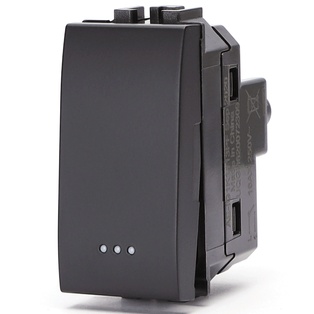 FRUTTO CONTAKT  INTERRUTORE UNIPOLARE  250V TIPO BTICINO LIVING - INTERNATIONAL 