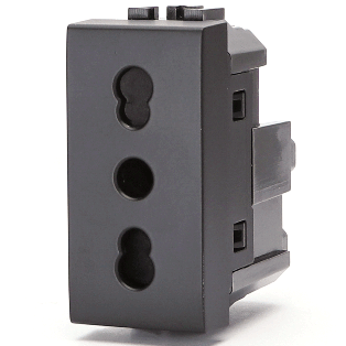 FRUTTO CONTAKT PRESA BIVALENTE 10/16A DA INCASSO 10/16A 250V TIPO BTICINO LIVING - INTERNATIONAL 