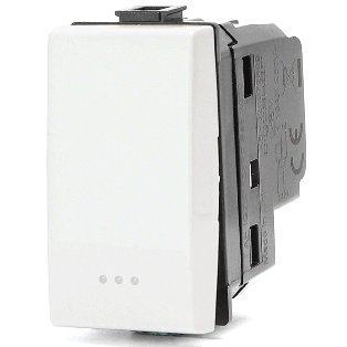 FRUTTO CONTAKT  INVERTITORE  SINGOLO  250V TIPO BITICINO MATIX 