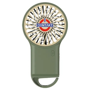 VENTILATORE UNICO RICARICABILE  PORTATILE Ø 8.1 CM 7 PALE 3 VELOCITA' COLORE VERDE 