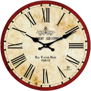 OROLOGIO PARETE VETRO SERIGRAFATO DIAM.33.5  LOWELL