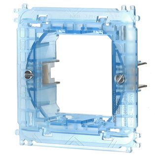 SUPPORTO CONTAKT A 2 MODULI SCATOLA ROTONDA TIPO BTICINO LIVINGLIGHT -  INTERNATIONAL 
