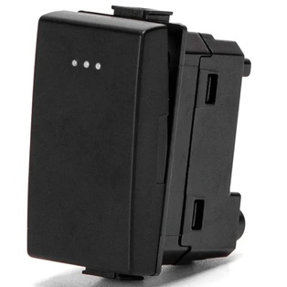 FRUTTO CONTAKT PULSANTE 10/16A 250V NERO TIPO BTICINO MATIX