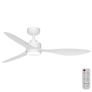 VENTILATORE DA SOFFITTO CONTAKT CON LUCE LED E TELECOMANDO 132CM  3 PALE E 6 VELOCITÀ  BIANCO