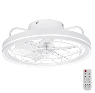 VENTILATORE DA SOFFITTO CONTAKT Ø50CM CON TELECOMANDO  - 5 PALE  6 VELOCITA'  LUCE LED 2700K -4000K -6500K 40W POTENZA