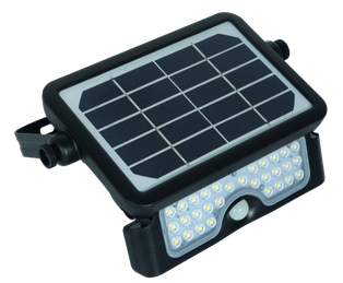  PROIETTORE FARO CENTURY LED MODELLO DVERSO CON PANNELLO SOLARE 5W  4000K SENSORE CREPUSCOLARE IP65 500LM 