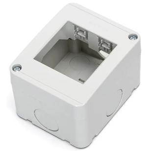 SCATOLA A 2 VIE DA SUPERFICIE GRIGIA SERIE BTICINO LIVINGLIGHT-INTERNATIONAL