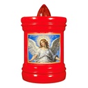 LUMINO VOTIVO VECTOR LED ROSSO ECO SEMPRE ACCESO 60GG 110X68MM ROSSO 