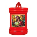 LUMINO VOTIVO VECTOR LED ROSSO ECO SEMPRE ACCESO 120GG 110X68MM ROSSO 