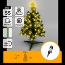 ALBERO DI NATALE IN FIBRA OTTICA A BASSO VOLTAGGIO, LUCE CALDA, 0.6M, IP44, INTERNO/ESTERNO