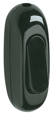 INTERRUTORE VIMAR PASSANTE 1P 2 16A 250V TASTO A BILANCERE NERO