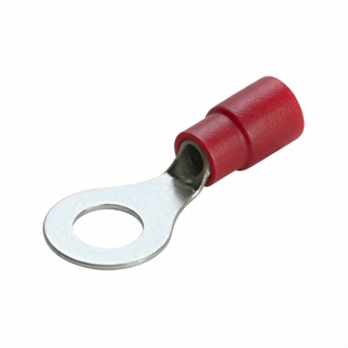 CAPICORDA PREISOLATO AD OCCHIELLO 6.4 MM ROSSO 100 PZ.ZIPPO