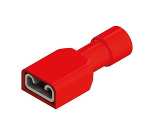 CAPICORDA TOTALMENTE ISOLATO FEMMINA 6.3X0.8 MM ROSSO 100 PZ.  ZIPPO